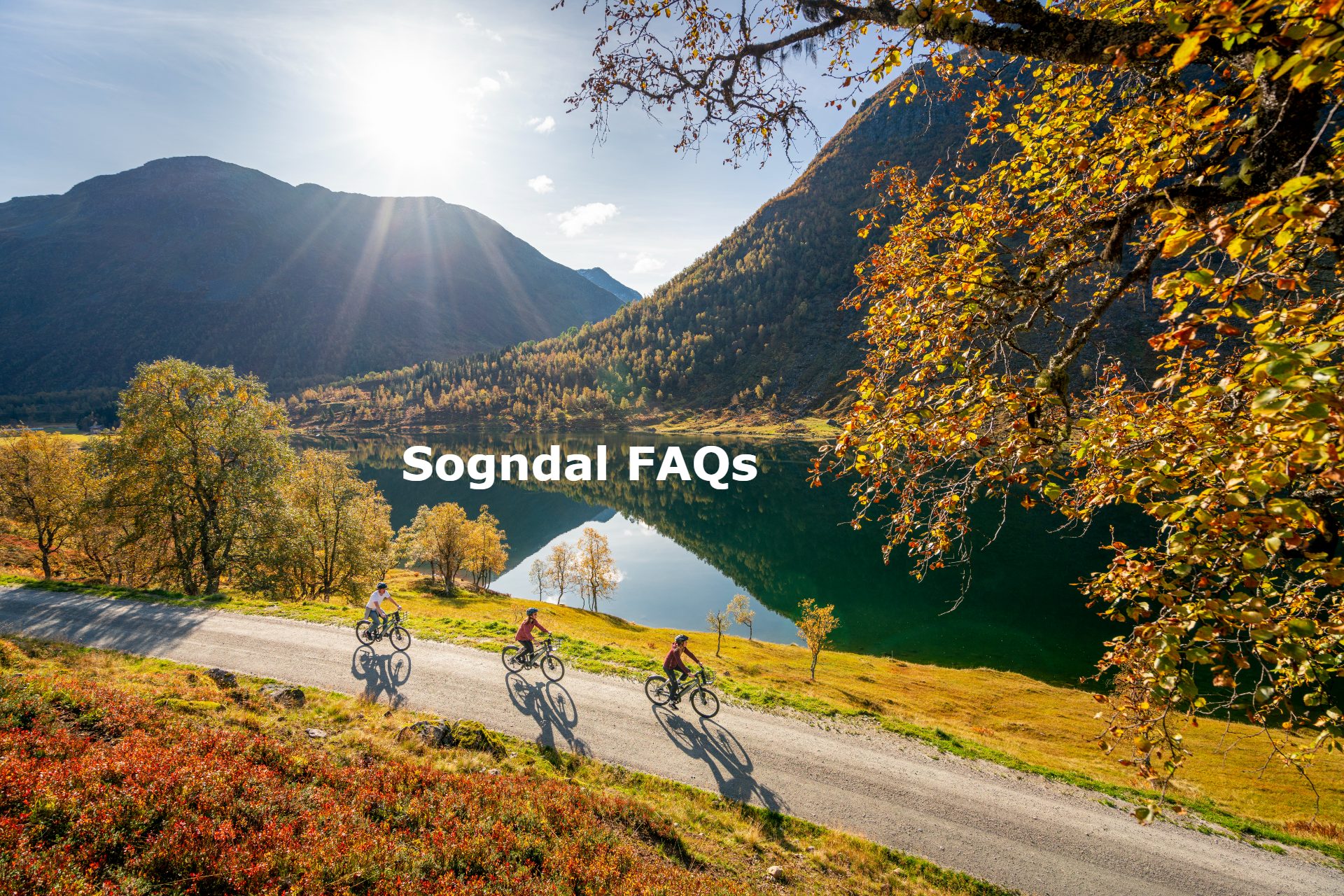På sykkel i Sogndal - Foto Vegard Aasen